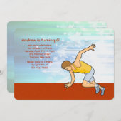 Runner-uitnodiging Kaart (Voorkant / Achterkant)