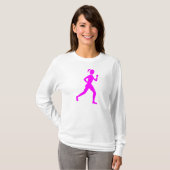 Runner (Vrouw) - Magenta T-shirt (Voorkant volledig)