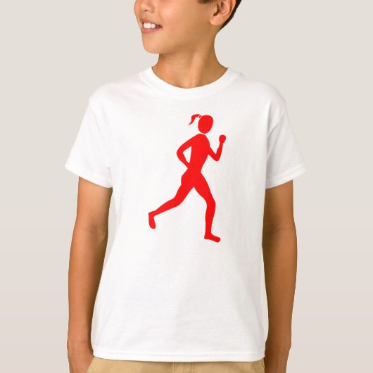 Runner (Vrouw) - Rood T-shirt (Voorkant)