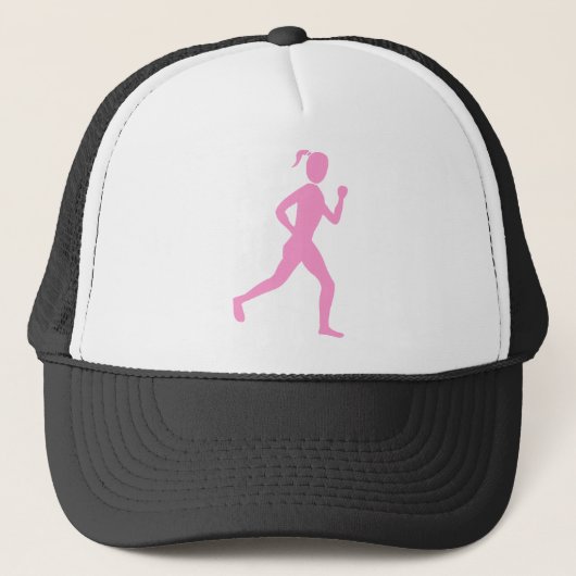 Runner (Vrouw) - Roze Trucker Pet (Voorkant)