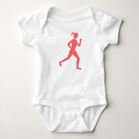 Runner (Vrouw) - Tropisch roze Romper (Voorkant)
