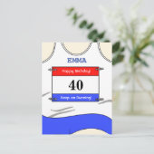 Runner White Bovenkant Briefkaart (Staand voorkant)