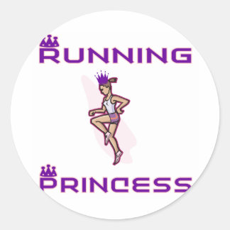 RunnerChick Princess Ronde Sticker