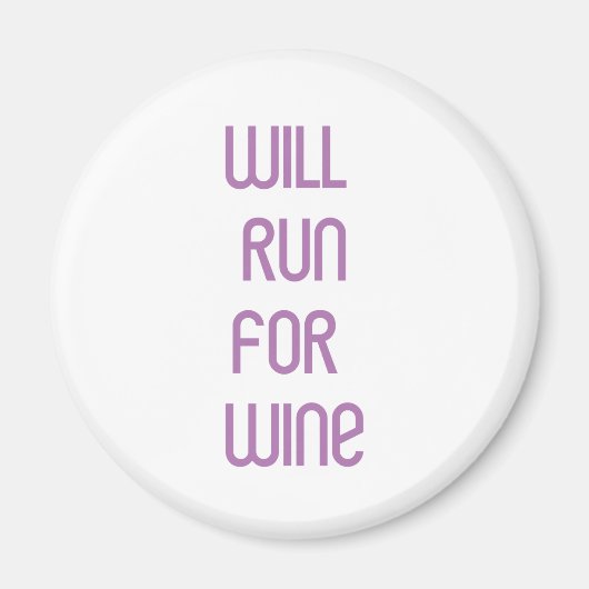 RunnerChick Wine Magneet (Voorkant)