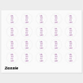 RunnerChick Wine Ronde Sticker (Vel)