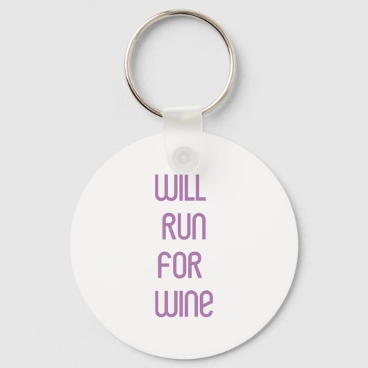 RunnerChick Wine Sleutelhanger (Voorkant)