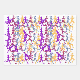 runners en joggers voor atleten inpakpapier vel