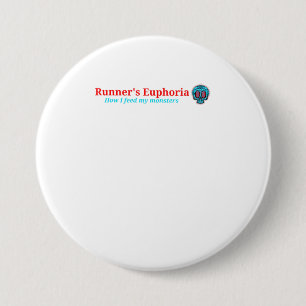 Runners Euphoria Hoe ik mijn monsters voer TShirt Ronde Button 7,6 Cm