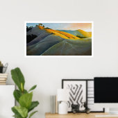 Runners in Poly Canyon Poster (Thuiskantoor)