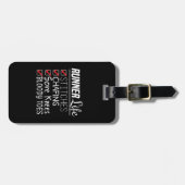 Runner's Life Funny Marathon Running Checklist Bagagelabel (Voorkant horizontaal)