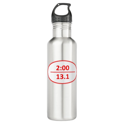 Runner's Milestone: Breaking 2:00 Water Bottle Waterfles (Voorkant)