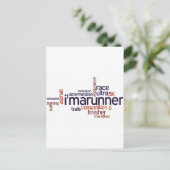 Runner's Words Briefkaart (Staand voorkant)