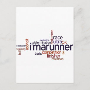 Runner's Words Briefkaart