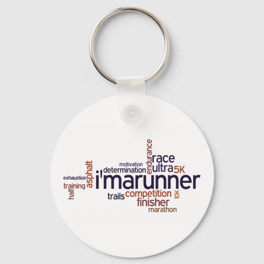 Runner's Words Sleutelhanger (Voorkant)