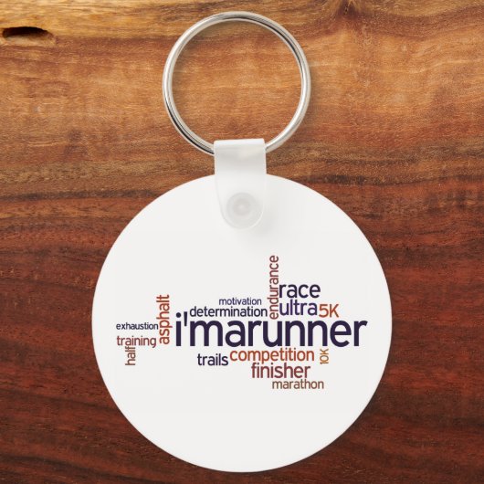 Runner's Words Sleutelhanger (Voorkant)