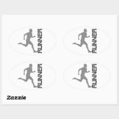 Runners Zone Oval Sticker (Vel)