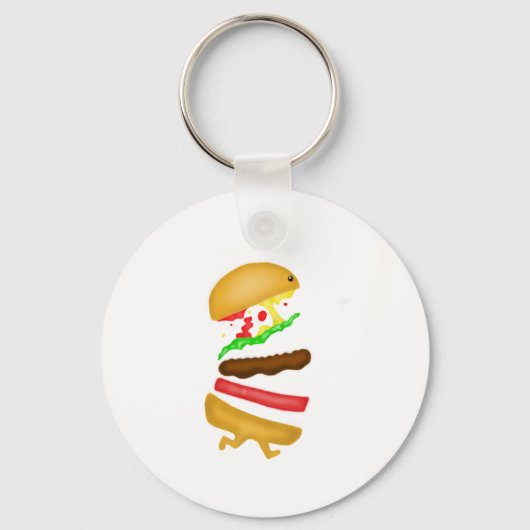 Runnin burger sleutelhanger (Voorkant)