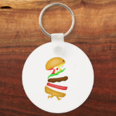 Runnin burger sleutelhanger (Voorkant)