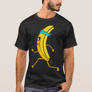Running Banana Grappige Run jooging atleten T-shirt