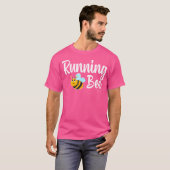 Running Bee Runner Funny Bumblebee T-shirt (Voorkant volledig)