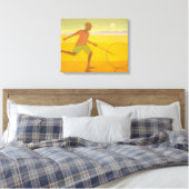 Running Boy 2010 Canvas Afdruk (Insitu (Slaapkamer))