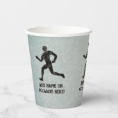 Running Champ race of fitness thema - jouw tekst o Papieren Bekers (Voorkant)