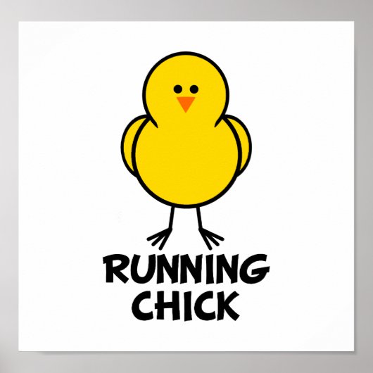 Running Chick Poster (Voorkant)