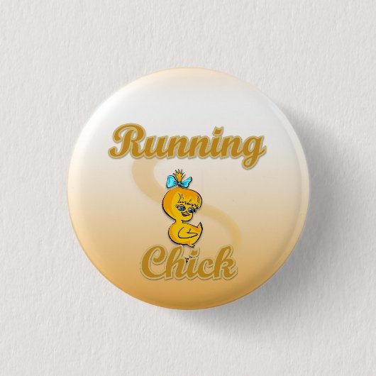 Running Chick Ronde Button 3,2 Cm (Voorkant)