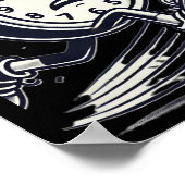 Running Clock Make Every Second Count Sticker  Poster (Hoek)