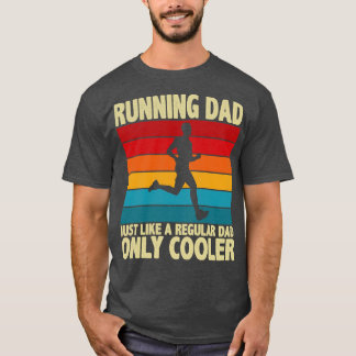 Running Dad  Funny Marathon Runner Vaders T-shirt