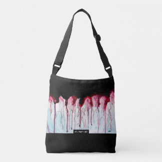 Running Drops, Abstract Art Crossbody Tas