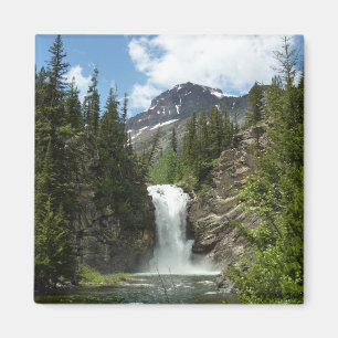 Running Eagle Falls in Glacier National Park Magneet