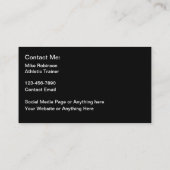 Running- en atletiektrainer visitekaartje (Achterkant)