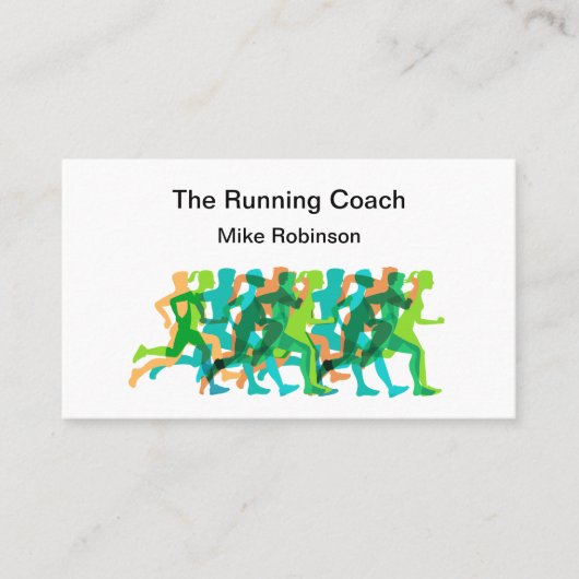 Running- en atletiektrainer visitekaartje (Voorkant)