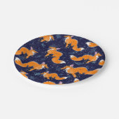 Running Fox Party Borden Papieren Bordje (Gekanteld)