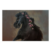 Running Friesian - Poster (Devant)