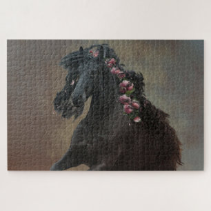 Running Friesian - Puzzel Legpuzzel