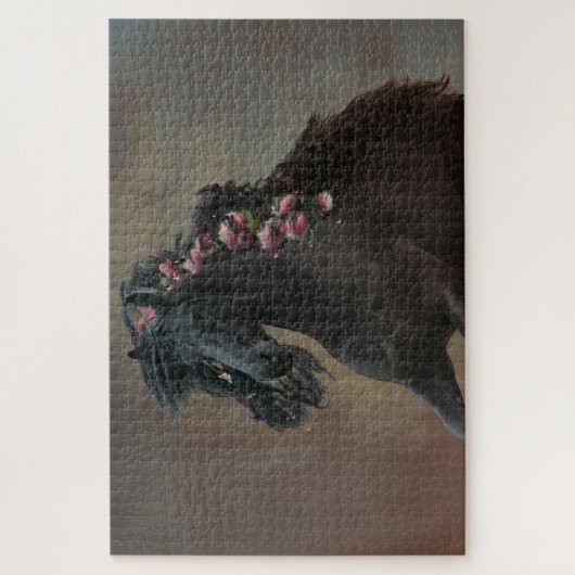 Running Friesian - Puzzle (Vertical)