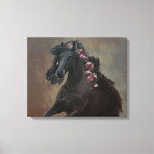 Running Friesian - Toile enveloppée (Recto)