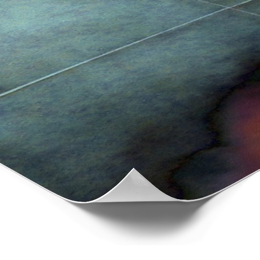 Running Gecko | mozaïekrooster Poster (Hoek)