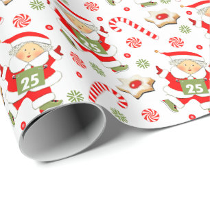 Running Girls Track and Field Cadeaupapier