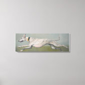 Running Greyhound Dog Art Canvas Print (Voorkant)