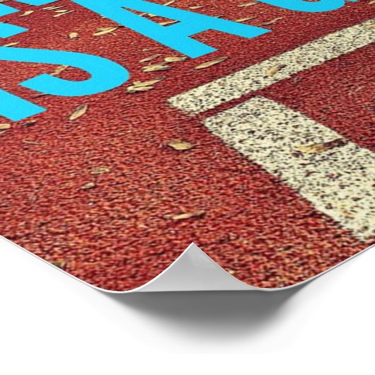 Running Is A Gift - Poster Motivationnel (Coin)