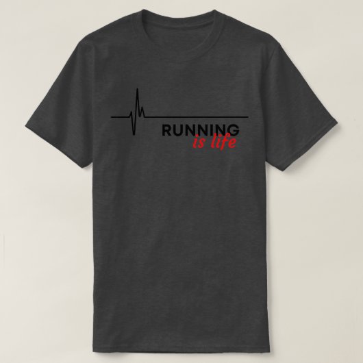 Running is leven 6 t-shirt (Design voorkant)