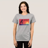 Running is my love language Tri-Blend shirt (Voorkant volledig)
