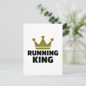 Running King Briefkaart (Staand voorkant)