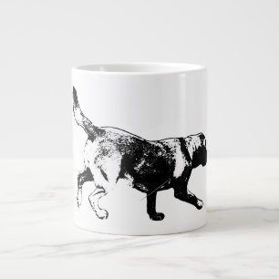 Running Labrador Retriever Inkt Art Mok