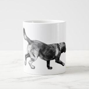 Running Labrador Retriever Inkt Art Mok