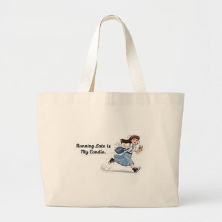 Running Late Is My Cardio Funny ToteBag Grote Tote Bag
