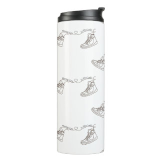 Running Late Is My Cardio Sneaker Thermosbeker